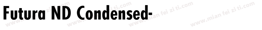 Futura ND Condensed字体转换